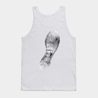 Shoe Sole Pattern Silhouette Shirt Tank Top